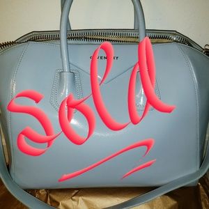 SOLD!!!Givenchy Antigona Baby Blue Satchel